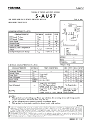 Datasheet S-AU57 manufacturer Toshiba