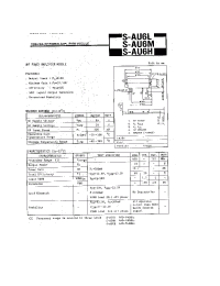 Datasheet S-AU6H manufacturer Toshiba