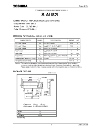 Datasheet S-AU82L manufacturer Toshiba