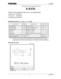 Datasheet S-AV35 manufacturer Toshiba