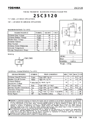 Datasheet SC3120 manufacturer Toshiba