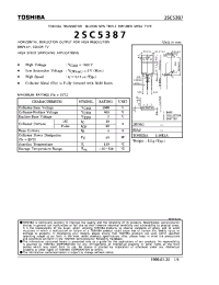 Datasheet SC5387 manufacturer Toshiba
