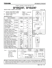 Datasheet SF10GZ47 manufacturer Toshiba
