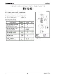 Datasheet SM1L43 manufacturer Toshiba