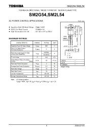 Datasheet SM2G54 manufacturer Toshiba