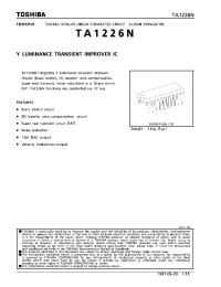 Datasheet TA1226 manufacturer Toshiba