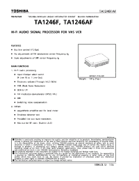 Datasheet TA1246AF manufacturer Toshiba