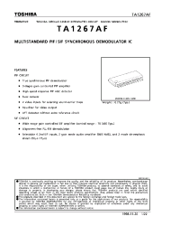 Datasheet TA1267AF manufacturer Toshiba