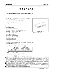 Datasheet TA2145 manufacturer Toshiba