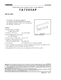 Datasheet TA7343 manufacturer Toshiba