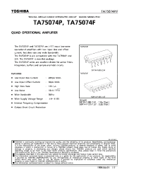 Datasheet TA75074 manufacturer Toshiba