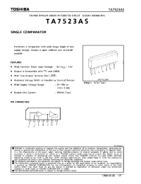 Datasheet TA7523AS manufacturer Toshiba