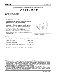 Datasheet TA75339AP manufacturer Toshiba