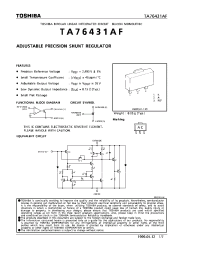 Datasheet TA76431 manufacturer Toshiba