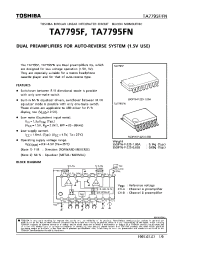 Datasheet TA7795 manufacturer Toshiba