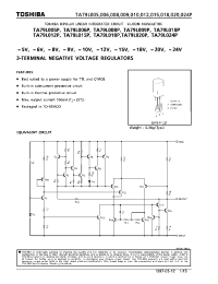 Datasheet TA79L006P manufacturer Toshiba