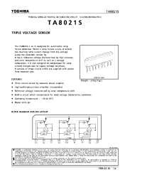 Datasheet TA8021S manufacturer Toshiba