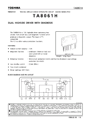 Datasheet TA8061 manufacturer Toshiba