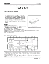 Datasheet TA8083P manufacturer Toshiba