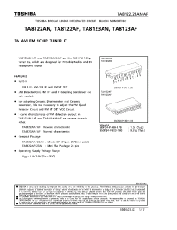 Datasheet TA8122 manufacturer Toshiba