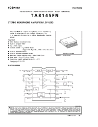 Datasheet TA8145FN manufacturer Toshiba