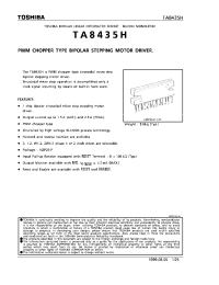 Datasheet TA8435H manufacturer Toshiba