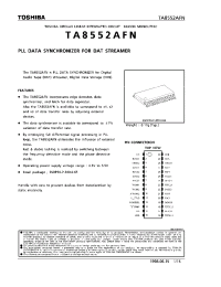 Datasheet TA8552AFN manufacturer Toshiba