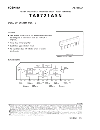 Datasheet TA8721ASN manufacturer Toshiba