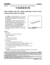 Datasheet TA8880CN manufacturer Toshiba
