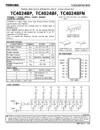 Datasheet TC4024BFN manufacturer Toshiba