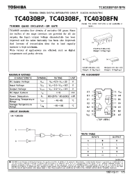 Datasheet TC4030BFN manufacturer Toshiba