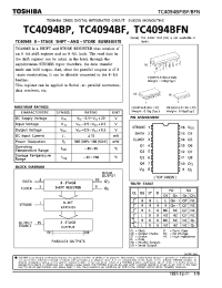 Datasheet TC4094BF manufacturer Toshiba