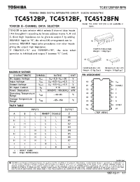 Datasheet TC4512BP manufacturer Toshiba