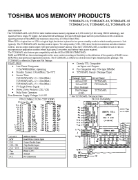 Datasheet TC5565APL-15 manufacturer Toshiba