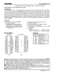 Datasheet TC55V1864J manufacturer Toshiba