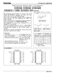 Datasheet TC74AC257FN manufacturer Toshiba