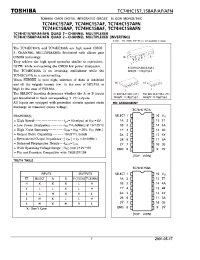 Datasheet TC74HC157AFN manufacturer Toshiba