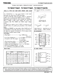 Datasheet TC74HCT74 manufacturer Toshiba