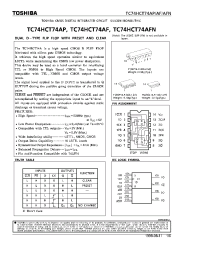 Datasheet TC74HCT74AP manufacturer Toshiba