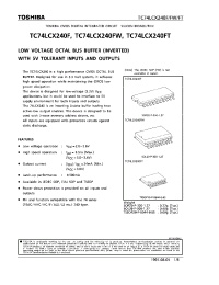Datasheet TC74LCX240 manufacturer Toshiba