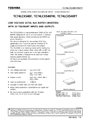 Datasheet TC74LCX540FW manufacturer Toshiba