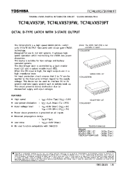 Datasheet TC74LVX573FW manufacturer Toshiba