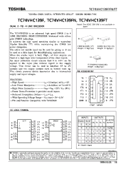 Datasheet TC74VHC139F manufacturer Toshiba