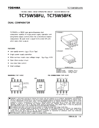 Datasheet TC75W58FU manufacturer Toshiba
