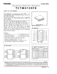 Datasheet TC7MH139FK manufacturer Toshiba