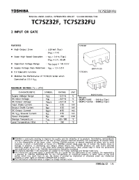Datasheet TC7SZ32FU manufacturer Toshiba
