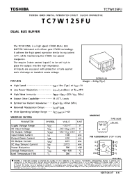 Datasheet TC7W125FU manufacturer Toshiba