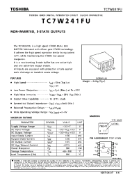 Datasheet TC7W241FU manufacturer Toshiba