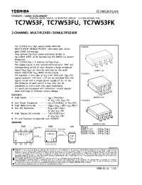 Datasheet TC7W53FK manufacturer Toshiba