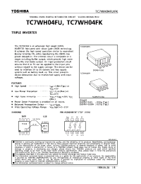 Datasheet TC7WH04FU manufacturer Toshiba
